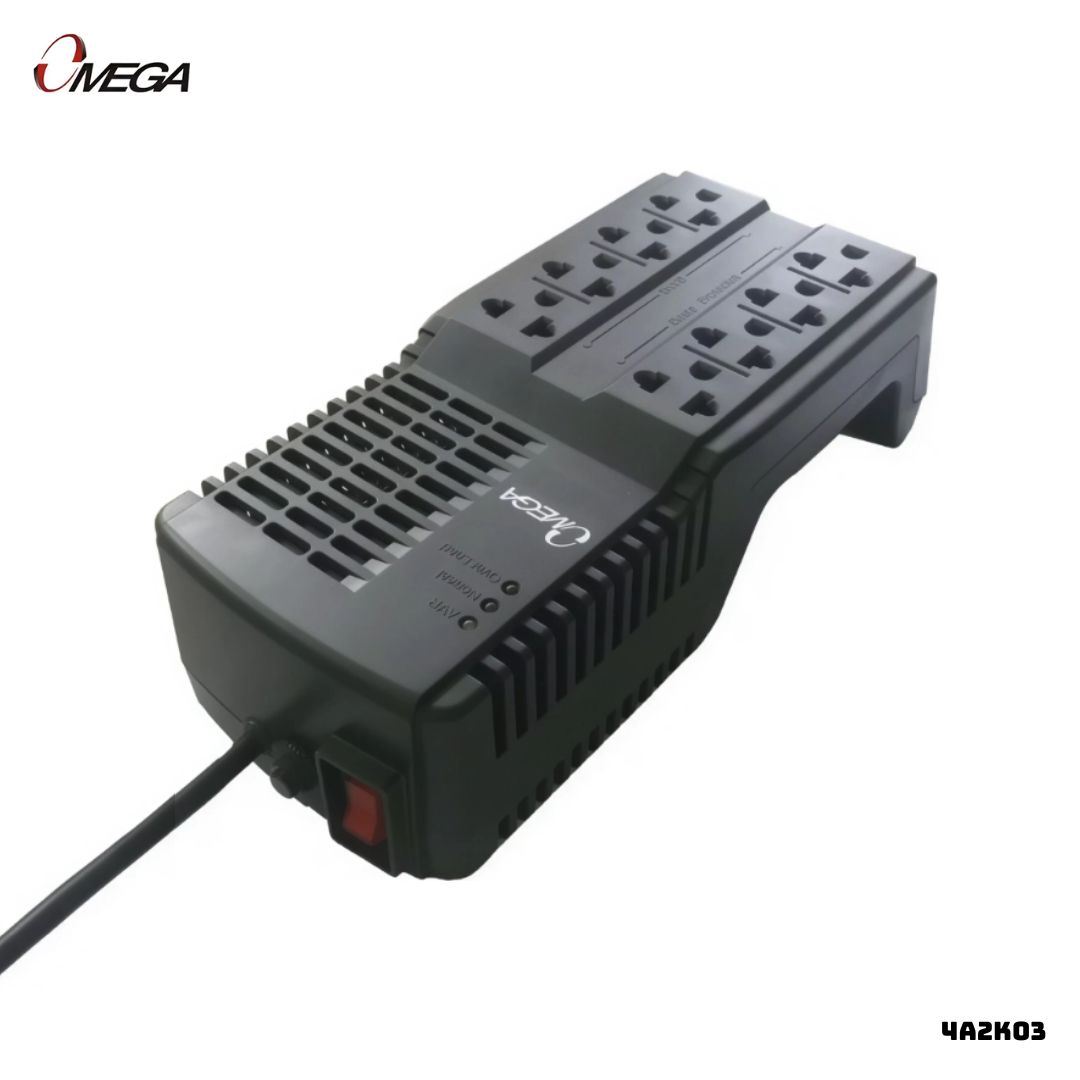 ESTABILIZADOR OMEGA 1000VA 600W 8T - 4A2K03